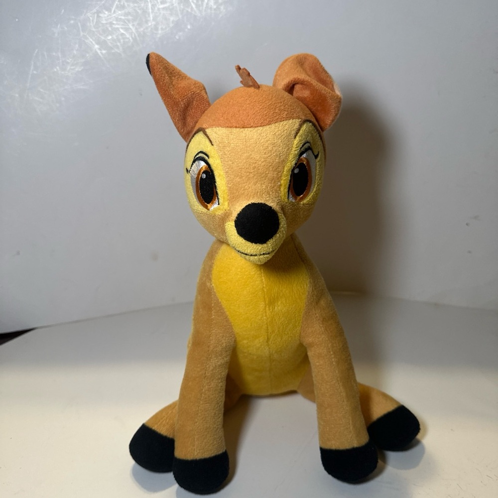 Disney Bambi‎ Plush 12" Stuffed Animal Just Play Sitting Deer Fawn Kids Soft Toy